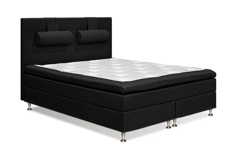 Meja Kontinentalsäng 160x200 cm i Tyg Höjd 62 cm med Fasthetsgrad Fast - Svart - Möbler - Säng - Kontinentalsäng