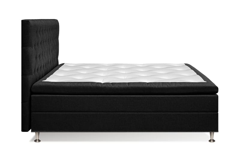 Meja Sängpaket – Kontinentalsäng 180x200 cm med Sänggavel + Bäddmadrass med Fasthetsgrad Fast - Svart - Möbler - Säng - Kontinentalsäng