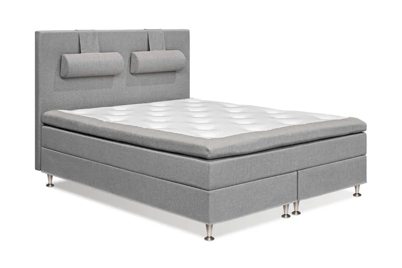 Meja Sängpaket 160x200 - Ljusgrå med nackkudde - Möbler - Säng - Kontinentalsäng