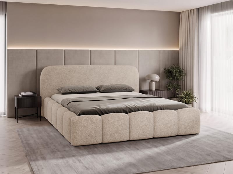 Merik Sängram 140x200 cm - beige - Möbler - Säng - Säng med förvaring