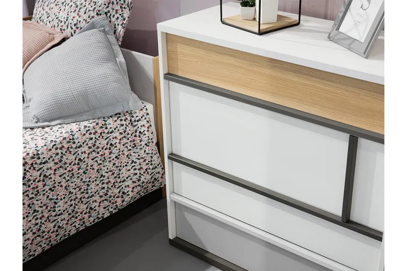 Metropolitan Möbelset För Sovrum - Brun/Vit/Ljusgrå/Svart - Möbler - Säng - Möbelset för sovrum