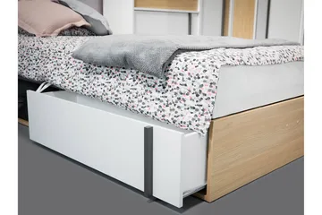 Metropolitan Sängram 90x200 cm - Brun/Vit/Ljusgrå/Svart - Möbler - Säng - Sängram & sängstomme