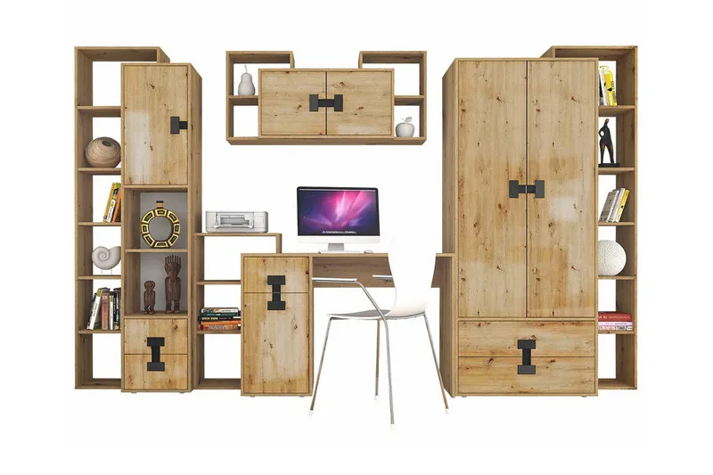 Castlebay Möbelset För Sovrum Brown