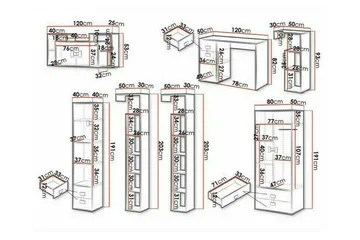 Castlebay Möbelset För Sovrum Brown - Möbler - Säng - Möbelset för sovrum
