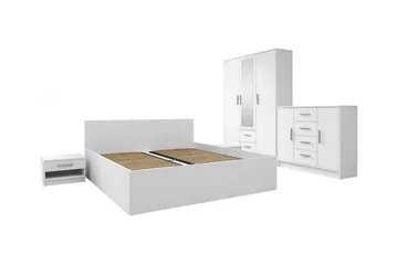 Kintore Möbelset För Sovrum - Vit - Möbler - Säng - Möbelset för sovrum