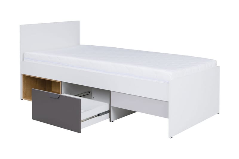 Möbelset För Sovrum Takeshi - Vit/Grå - Möbelset för sovrum
