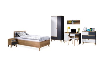 Memone Sovrumsset barn - Vit - Möbler - Säng - Möbelset för sovrum