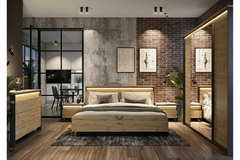 Rathmore Möbelset För Sovrum Black - Möbler - Säng - Möbelset för sovrum