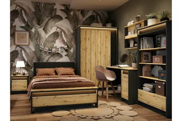 Rathmore Möbelset För Sovrum - Svart - Möbler - Säng - Möbelset för sovrum