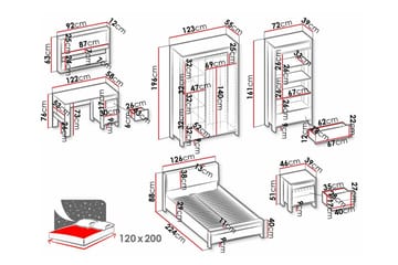 Rathmore Möbelset För Sovrum - Svart - Möbler - Säng - Möbelset för sovrum