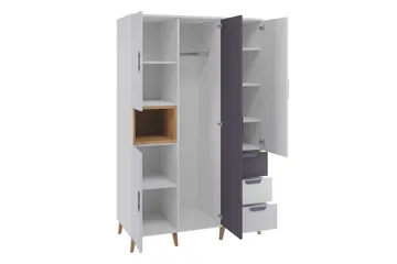 Sayuki Möbelset För Sovrum - Vit/Grå - Möbler - Säng - Möbelset för sovrum