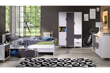 Sayuki Möbelset För Sovrum - Vit/Grå - Möbler - Säng - Möbelset för sovrum