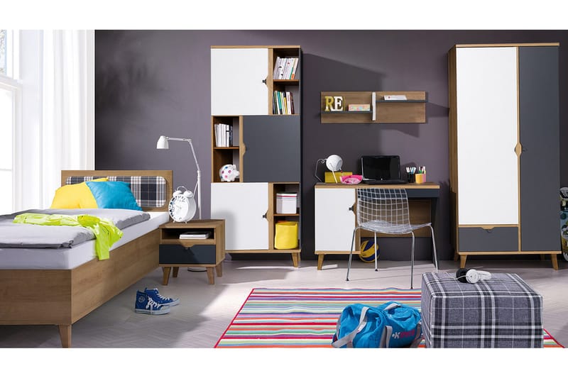 Sovrumsset barn Memone - Flerfärgad - Möbelset för sovrum