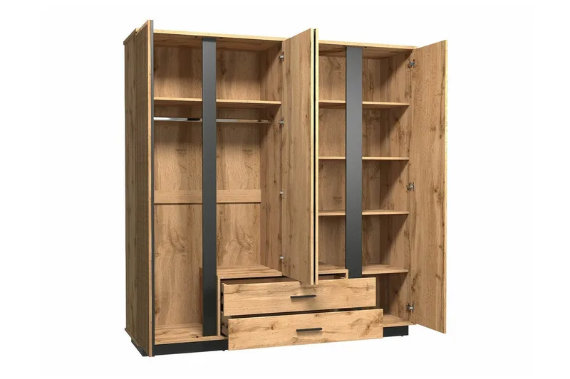 Strathy Möbelset För Sovrum - Svart - Möbler - Säng - Möbelset för sovrum