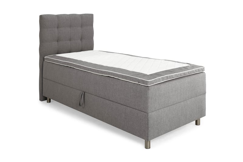 Montana Komplett Sängpaket med Förvaring 90x200 cm - Grå - Möbler - Säng - Enkelsäng