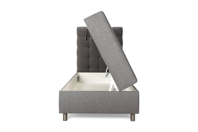 Montana Komplett Sängpaket med Förvaring 90x200 cm - Grå - Möbler - Säng - Enkelsäng