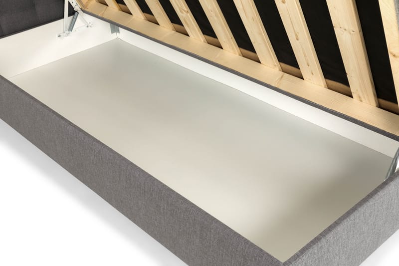Montana Komplett Sängpaket med Förvaring 90x200 cm - Grå - Möbler - Säng - Enkelsäng