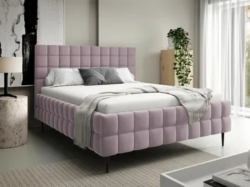 Morke Sängram med förvaring 160x200 cm - rosa - Möbler - Säng - Säng med förvaring
