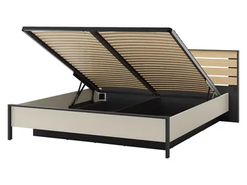 Navron Möbelset För Sovrum - Beige/Svart - Möbler - Säng - Möbelset för sovrum