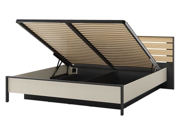 Navron Möbelset För Sovrum - Beige/Svart - Möbler - Säng - Möbelset för sovrum