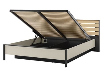 Navron Möbelset För Sovrum - Beige/Svart - Möbler - Säng - Möbelset för sovrum