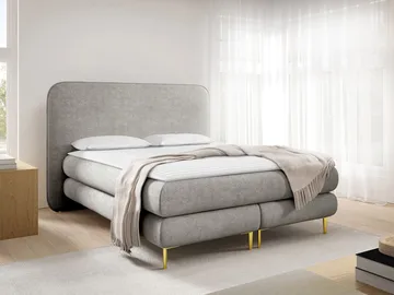 Neylinus Sängpaket Kontinentalsäng 140x200 cm - grå - Möbler - Säng - Kontinentalsäng