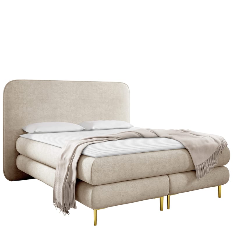 Neylinus Sängpaket Kontinentalsäng 160x200 cm, beige