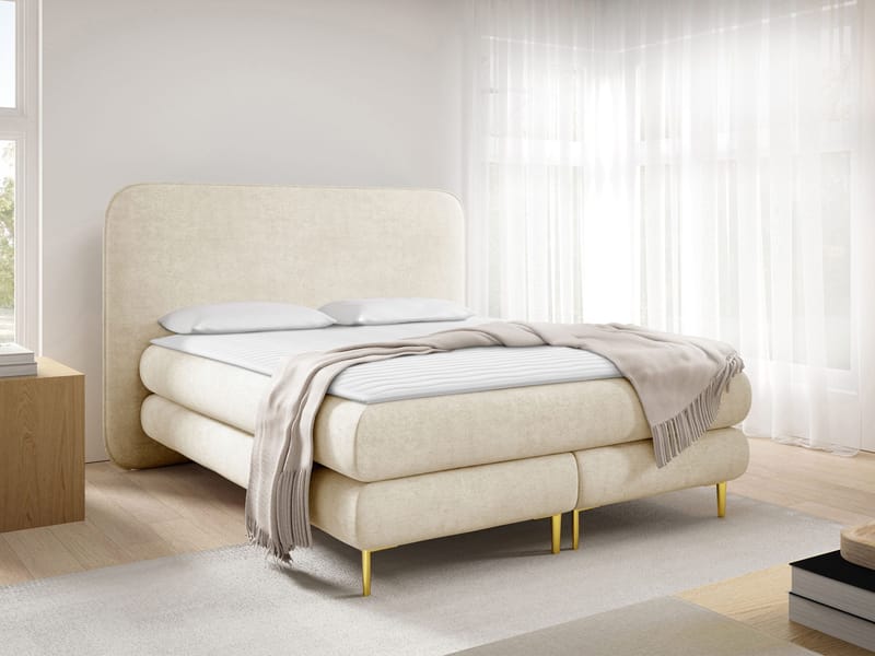 Neylinus Sängpaket Kontinentalsäng 160x200 cm - ljusbeige - Möbler - Säng - Kontinentalsäng