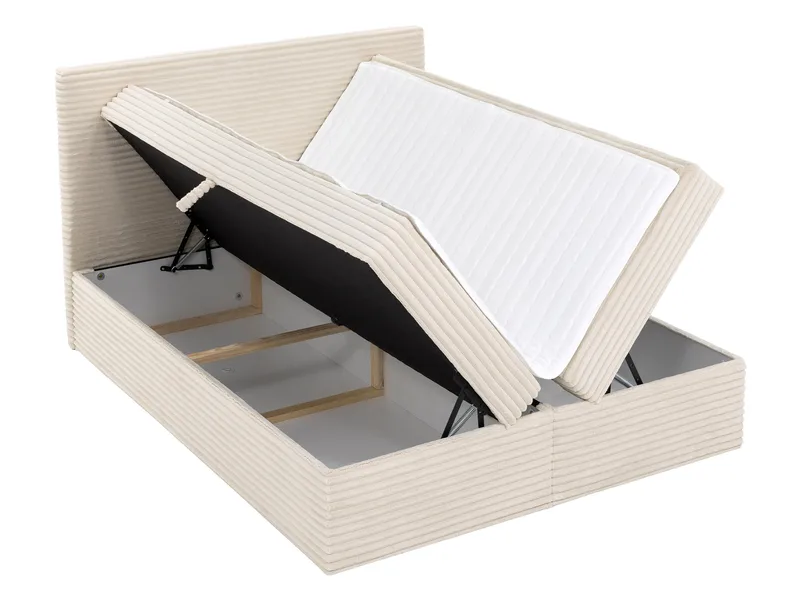 Neyrin Sängpaket Kontinentalsäng 140x200 cm med Förvaring - Ljusgrå - Möbler - Säng - Kontinentalsäng