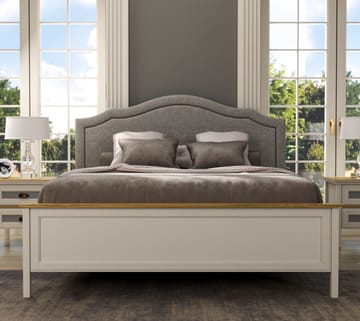 Nimora Dubbelsängram 180x200 cm - Crème, ek, grå - Möbler - Säng - Säng med förvaring