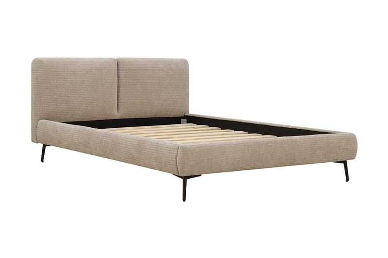 Nordic Komplett Sängpaket 140x200 cm med sänggavel - Beige - Möbler - Säng - Ramsäng