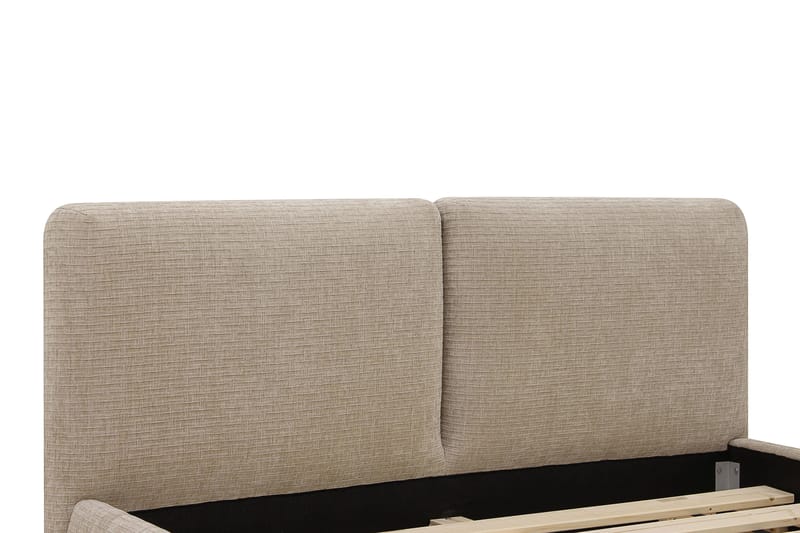 Nordic Komplett Sängpaket 140x200 cm med sänggavel - Beige - Möbler - Säng - Ramsäng