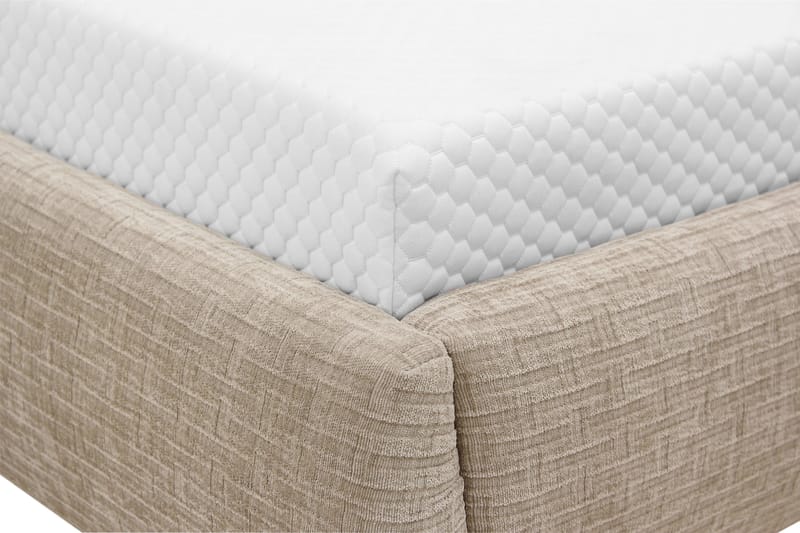 Nordic Komplett Sängpaket 140x200 cm med sänggavel - Beige - Möbler - Säng - Ramsäng
