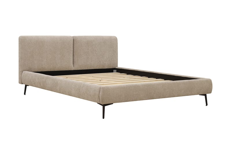 Nordic Komplett Sängpaket 180x200 cm med sänggavel - Beige - Möbler - Säng - Ramsäng