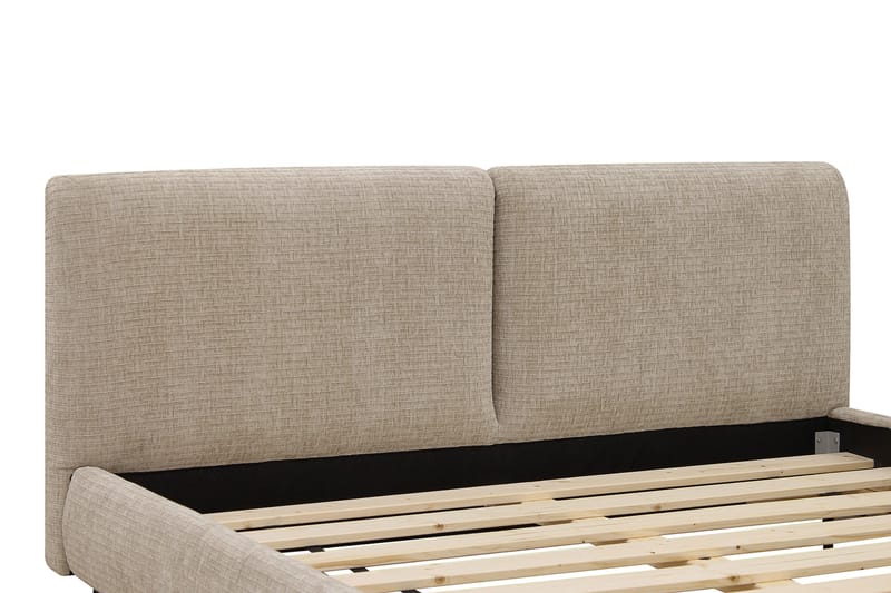 Nordic Komplett Sängpaket 180x200 cm med sänggavel - Beige - Möbler - Säng - Ramsäng