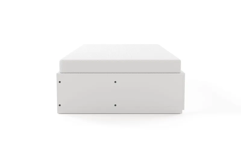 Norrvik Sängram 90x200 cm med förvaring inklusive madrass - Vit - Möbler - Säng - Sängram & sängstomme