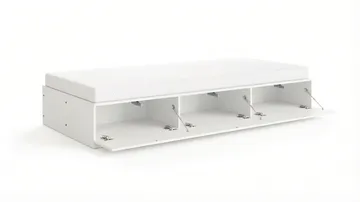 Norrvik Sängram 90x200 cm med förvaring inklusive madrass - Vit - Möbler - Säng - Sängram & sängstomme