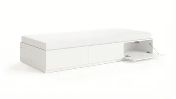 Norrvik Sängram 90x200 cm med förvaring inklusive madrass - Vit - Möbler - Säng - Sängram & sängstomme