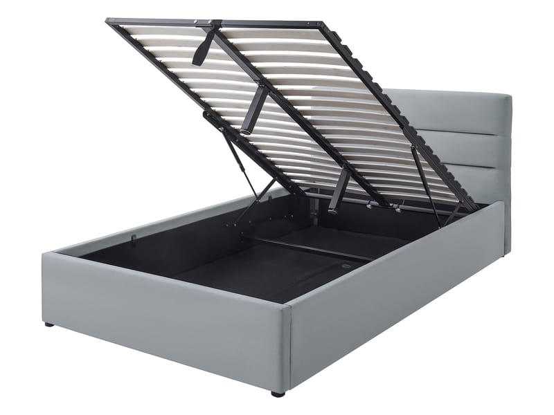 Omrynn Sängram med förvaring 120x200 cm - grå - Möbler - Säng - Säng med förvaring
