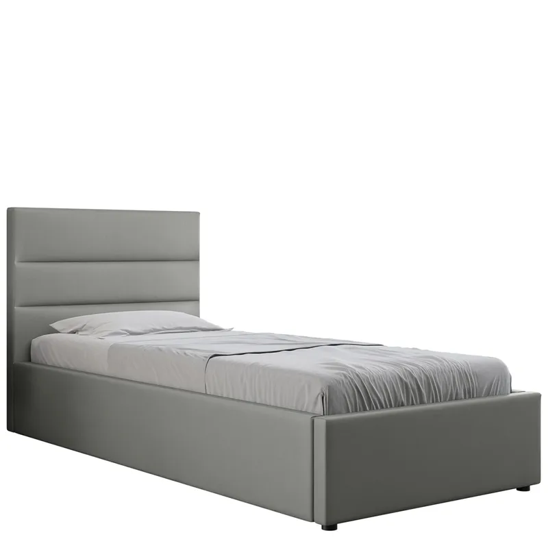 Omrynn Sängram med förvaring 90x200 cm, grå