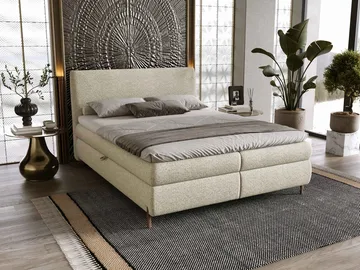 Orvalen Sängpaket Kontinentalsäng 160x200 cm med Lyftförvaring - beige - Möbler - Säng - Kontinentalsäng