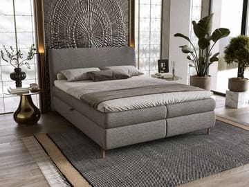 Orvalen Sängpaket Kontinentalsäng 160x200 cm med Lyftförvaring - grå - Möbler - Säng - Kontinentalsäng