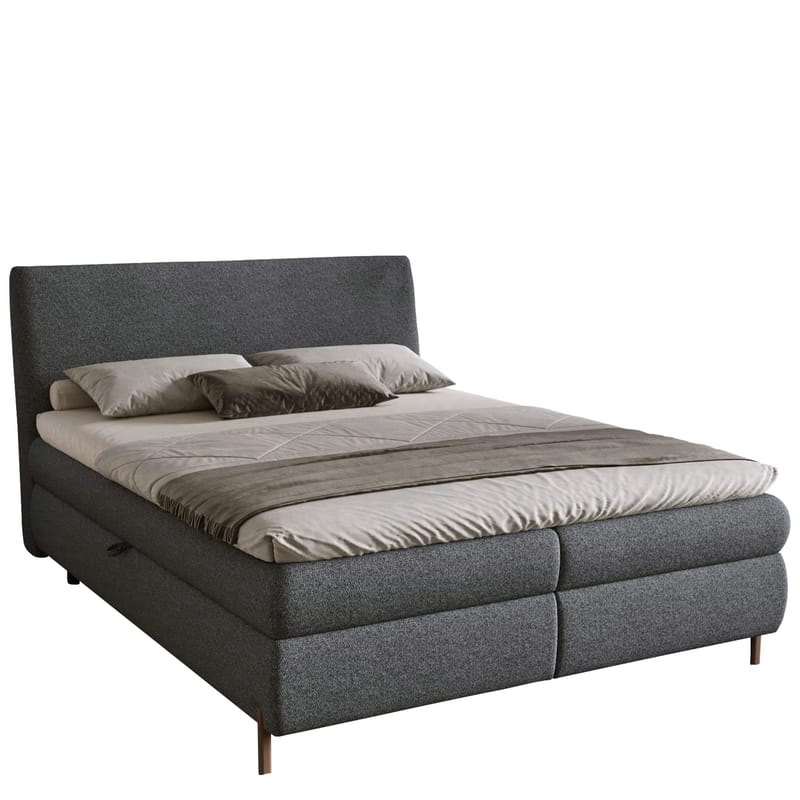 Orvalen Sängpaket Kontinentalsäng 160x200 cm med Lyftförvaring - mörkgrå - Möbler - Säng - Kontinentalsäng