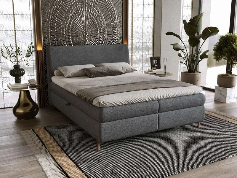 Orvalen Sängpaket Kontinentalsäng 180x200 cm med Lyftförvaring - mörkgrå - Möbler - Säng - Kontinentalsäng