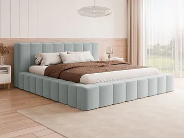 Orvinel Sängram 120x200 cm med Förvaring - Ljusgrå - Möbler - Säng - Säng med förvaring