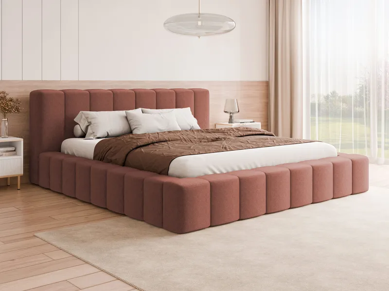 Orvinel Sängram 140x200 cm med Förvaring - Rosa - Möbler - Säng - Säng med förvaring