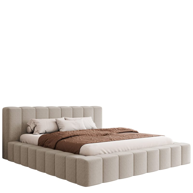 Orvinel Sängram 160x200 cm med Förvaring - Beige - Möbler - Säng - Säng med förvaring
