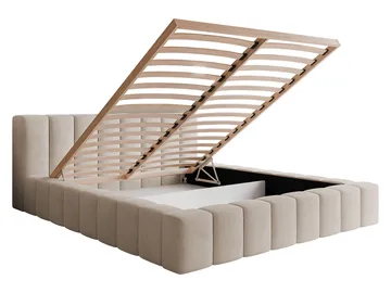 Orvinel Sängram 180x200 cm med Förvaring - Beige - Möbler - Säng - Säng med förvaring