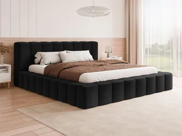 Orvinel Sängram 200x200 cm med Förvaring - Svart - Möbler - Säng - Säng med förvaring