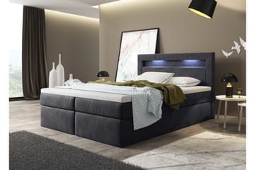 Oscar Sängpaket 160x200cm LED-belysning - Möbler - Säng - Kontinentalsäng